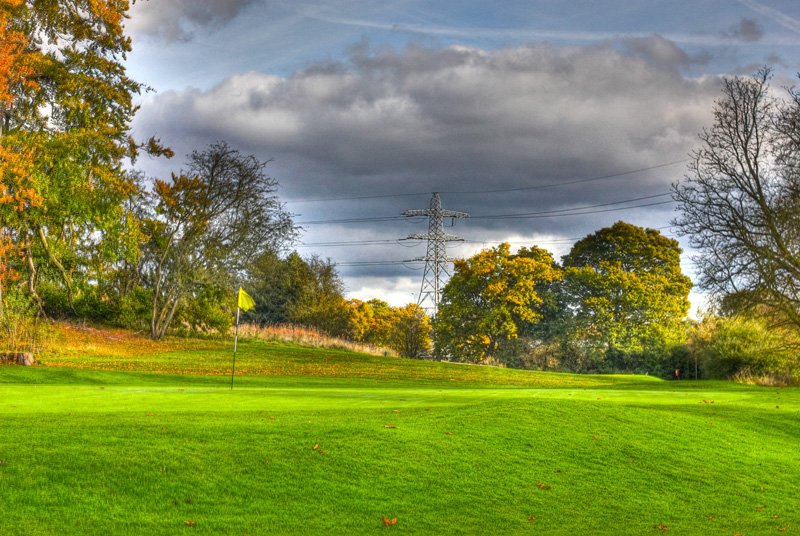 HDR photography golf field