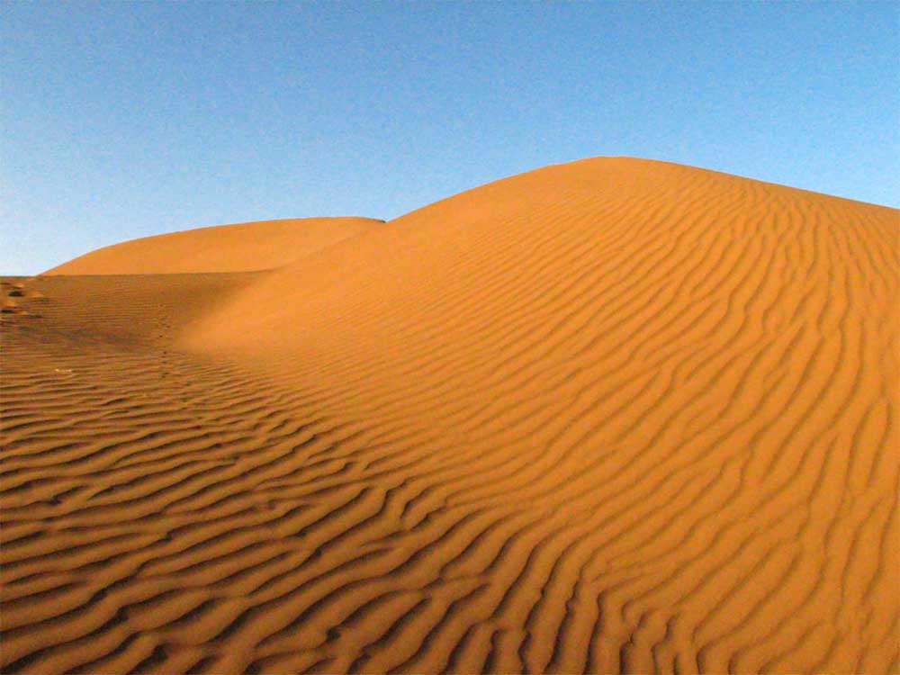 Sand-in-desert