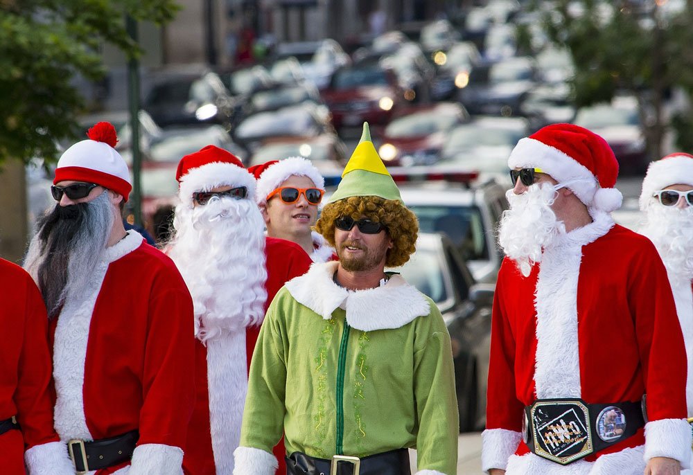 santa with mates