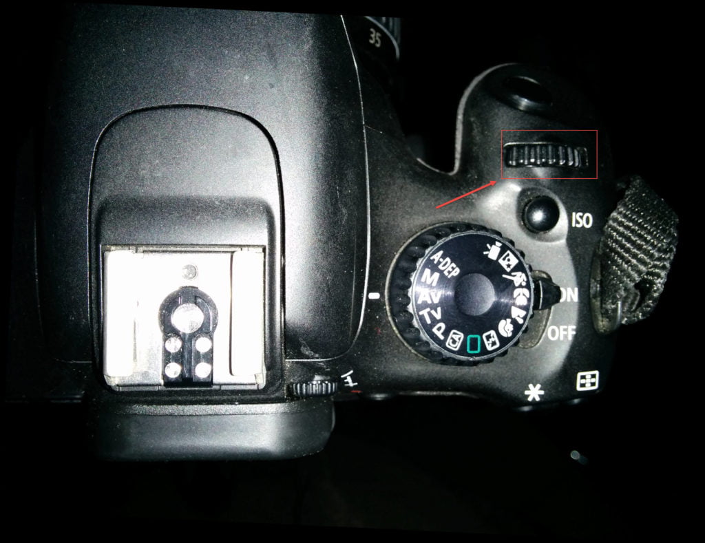 Canon 550d main dial t2i