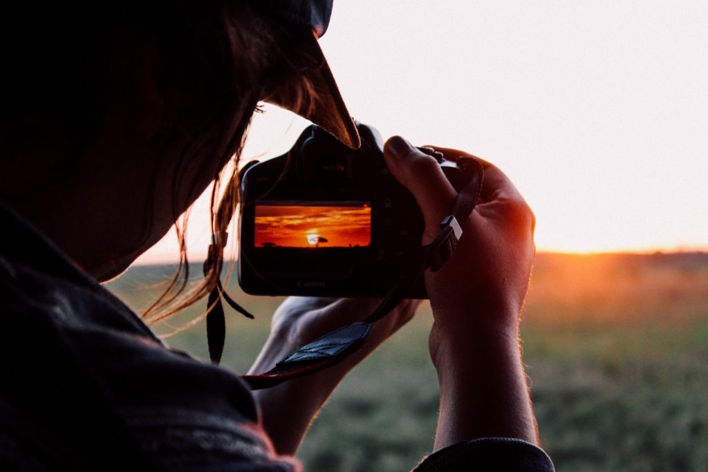 photographing sunset with dslr