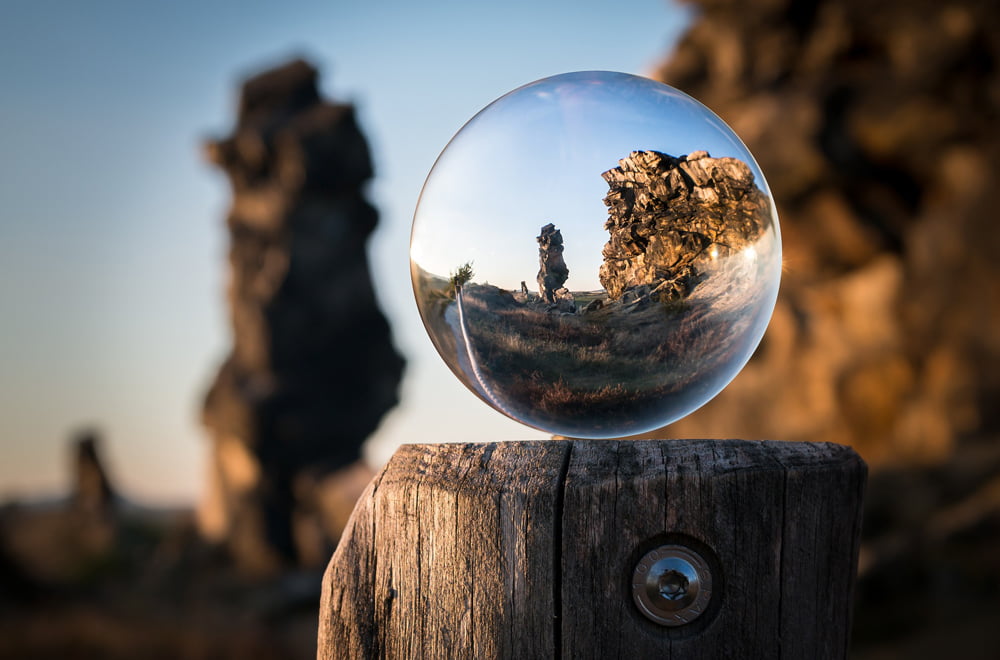 glass ball photography